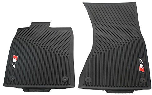 Audi 4G8061221A 041 Gummi Fußmatten Original S7 Allwettermatten schwarz 2X vorn Gummimatten