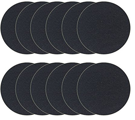 12 Stück Kohlefilter für Küchen-Komposteimer Eimer Filter Arbeitsplatte Home Eimer Nachfüll-Sets, rund