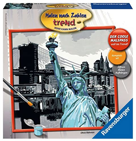 Ravensburger New York 28461 Peinture par numéros pour Adultes et Enfants à partir de 12 Ans avec Toile et Pinceau