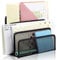 Schreibtisch Organisation Zeitschriftensammler Metall Stehsammler Buchstütze Briefhalter mit 3 Fächern Zeitschriftenständer Buchständer für Arbeitzimmer Büro Wohnzimmer Arbeitsplatz