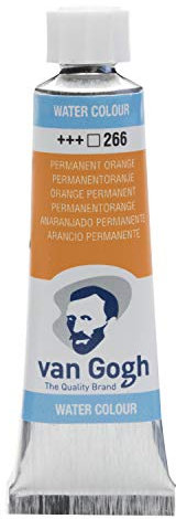 Van Gogh Peinture aquarelle, tube 10ml, Orange permanent 266