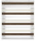 Blindecor Lira duo rollo tag und nacht , tricolor Creme, Braun, Weiß - 140 x 180 cm (Breite x Länge). Stoffgröße 137 x 175 cm. Doppelrollo für fenster