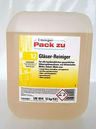 Seeger Pack zu 12 Glas Reiniger 12 kg Gebinde