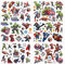 Marvel-temporäre Tattoo-Set, 6 Blatt, Avenger, gefälscht, wasserdicht, temporäre Tattoos, Aufkleber für Jungen, Mädchen, Teenager, Geburtstagsparty, Taschen, Füllstoffe, Leckereien, Dekoration