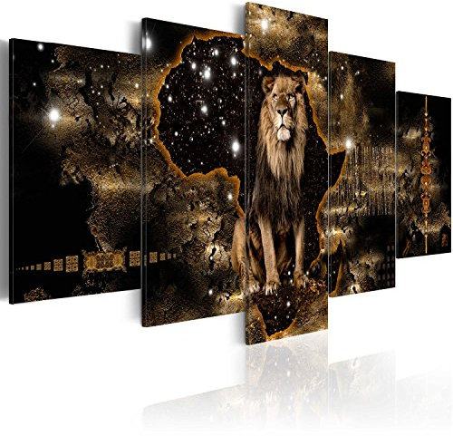 B&D XXL - Akustikbild 225x112 cm Bilder mit Akustikschaumstoff Hochleistungsschallabsorber Schallschutz Leinwandbild XXL 5 tlg Wandbild g-A-0011-b-o