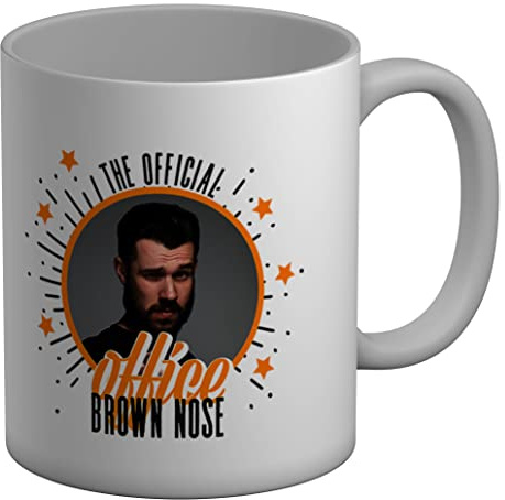 Shopagift Personalised Photo Mug The Offical Office Brown Nose White 11oz Large Cup