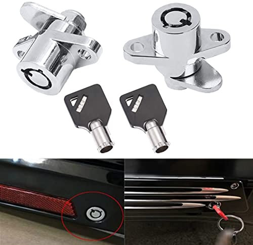 2 clés, 2 serrures de sacoches rigides pour Harley Davidson Road Glide King 1993-2013