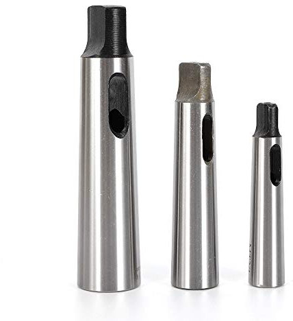 SHZICMY Reduzierhülse 3x Adapter / Konushülse Morsekegel Adapter MK4-3, MK3-2, MK2-1 für Ständerbohrmaschinen bzw. Drehbänke