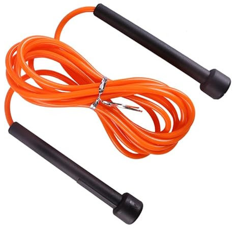 2.8m PVC Skipping Rope With Plastic Handles [Orange]