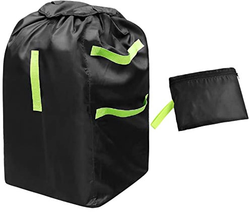 Xzeemo Transporttasche für Kinderwagen, Wasserdicht Kindersitz Tasche, Robuste Reisetasche für Kinderwagen, Autositz Tasche, Faltbar Kindersitz Transporttasche für Flugreisen Aufbewahrung, 42x42x85CM