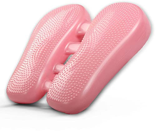 LTLCLZ Tragbarer Mini Stepper Beintrainer Fitness Stovepipe Maschine Air Mini Massage Stepper Unter Dem Schreibtisch Pedal Exerciser Fitness Tool,Rosa
