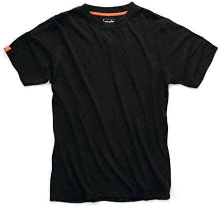 Scruffs Mens Eco Black Worker T-Shirt, Black, XXL UK