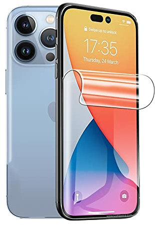Snailcanfly 2 pcs películas de hidrogel para iPhone XS Max 6.5 Protectores de pantalla de TPU Transparente flexible suave A prueba de explosiones NO vidrio templado