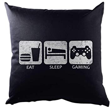 Urban Backwoods Eat Sleep Gaming Kissen Dekokissen