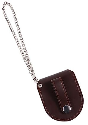 GALPADA Custodia Per Orologio Da Tasca in Pelle Marrone Elegante Custodia Per Orologio Da Uomo Pratico Accessorio