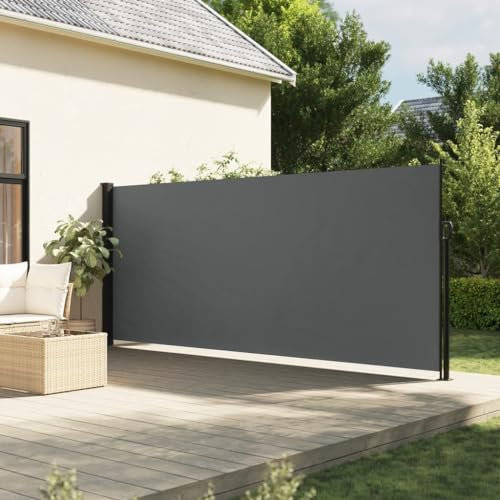 Furniture Home Tools Ausziehbare Seitenmarkise Anthrazit 160x500cm