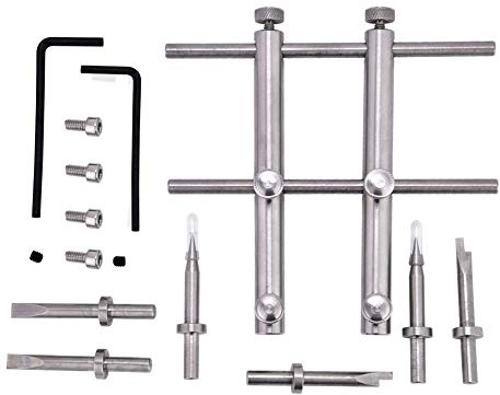 Lens Spanner Wrench Repair Maintenance Tool,Stainless Steel Lens Repair Spanner Set,Spanner Wrench Set Tube for DSLR Camera Lens