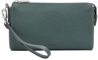 Fossil Women's Wristlet Blue Leather Wristlet, SLG1619451
