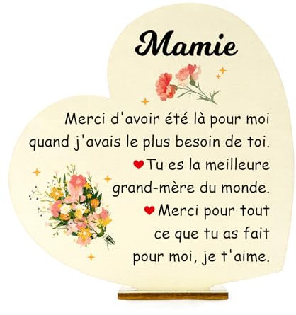 Cadeau Fete Des Grand Mere Cadeau Mamie Cadeau Mamie Noel Cadeau Grand Mere Plaque en Bois Mamie Cadeau Grand Parent Cadeau Pour Mamie Cadeau Anniversaire Mamie Idee Cadeau Noel Cadeau Pour Grand Mere