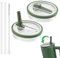 2 tapas de repuesto para vasos de 40 oz para accesorios Stanley, reutilizables, a prueba de fugas, tapa a prueba de vuelco, taza con tapa de repuesto, accesorios Stanley Cup (verde oscuro)