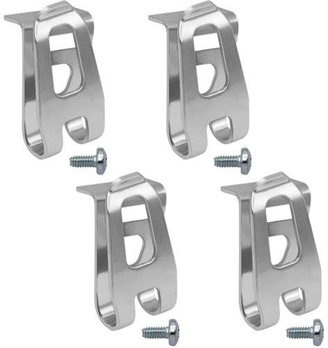 DEFIYEAR 4PCS Heavy Duty Belt Clip Hooks, Compatible for Makita DHP480 DHP482 HP457 HP347 TD127 TD126, Ultimate Convenience Secure Tool, Heavy Duty Drill Belt Clips with Stainless Steel Screws