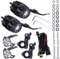 Ysimee Motorrad Scheinwerfer Hilfs Lampe Nebel Lichter Kompatibel für R1200GS F850GS Zusatzscheinwerfer Nebelleuchte LED Scheinwerfer Schutzgitter Kabelbaum