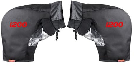 USAMZOM Motorradlenker Handwärmer Lenkerstulpen Für Du&Cati Für Monster 1200 Motorrad-Lenkerhandschuhe wasserdichte Warme Winter-Lenkerhandschuhe(D)