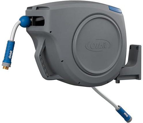 Orbit 28263 Gartenschlauchtrommel, 30,5 m x 1,6 cm, robust, automatisch einziehbar