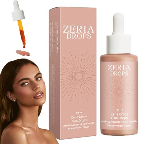 Bräunungstropfen, 60ml Self Tanning Drops, Tropfen zur Natürlichen Steigerung des Melanins, Bronzing Drops für Gesicht & Körper, Sicher & Effektiv Selbstbräuner Tropfen, Langanhaltende Bräune Solarium