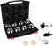 Truevaste Boule Set, 8 Boccia aus Metall mit 2 Holzkugeln, 1 Messseil, 1 Rollbandmaß, 1 Magnet-Kugelsammler & Aufbewahrungsbox, Outdoor Freizeitspiele Boule-Spiele für Garten Strand, Variante B