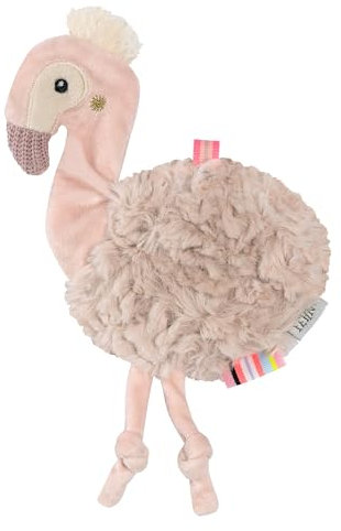 Fehn Knister-Flamingo – Activity-Rascheltier zum Greifen, Lauschen, Spielen & Geräusche erzeugen - fördert Babys Sinne & Motorik - idealer Begleiter für Babys und Kleinkinder ab Geburt