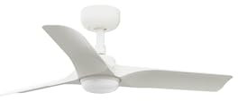 Faro Hey 3-Blade Ceiling Fan Matt White with Lighting 2700-4000 - 6000 K, Tuya Smart System