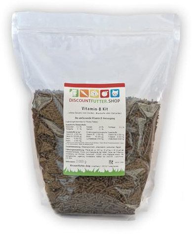 Vitamin B Kit Pellets für Pferde, B-Vitamine & Biotin, 3 kg | Pferdefutter Verdauung, Immunsystem & Stoffwechsel