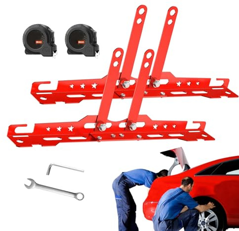 Biniveil Outil D'alignement De Train - Plaques de Parallélisme Renforcées,Accessoires Roues Pour Voiture Moto Bateau Atelier Garage Réparation Maison Professionnelle