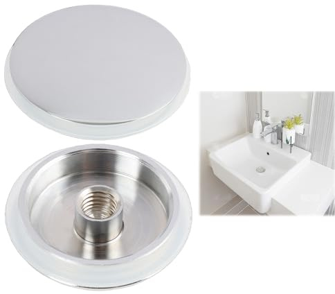 Pop-Up Bathroom Sink Stopper 35mm Push Button Click Clack Plug, Bathroom Sink Plug Replacement, with 37.2mm Washer - Easy Installation, Rust-Resistant, Durable Kitchen Drain Stopper