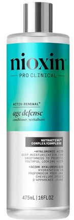 Nioxin Age Defense Conditioner für Kopfhaut und Haar mit Zeichen des Alterns, tiefe Feuchtigkeit mit Hyaluronsäure, stärkt, spendet Feuchtigkeit und macht das Haar geschmeidig, 475 ml