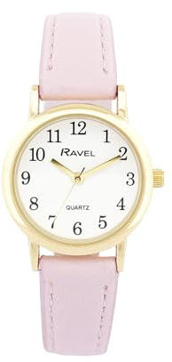 Ravel - Pastellfarbene Alltagsuhr für Damen - Analoges Quarzwerk - R0137