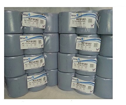 Blue Centre feed Embossed Rolls Wiper Paper Towel Centrefeeds 48 rolls(8 PACKS)x
