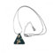 Universum und Alien UFO Dreiecks-Anhänger Halskette Schmuck mit Kette Dekoration Geschenk