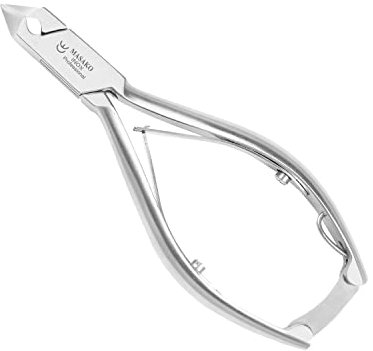 Masako Fußpflege Kopfschneider 14 cm - Nagelzange für dicke & harte Fußnägel, Kopfzange mit halber Schneide - Fußnagelzange & Zehennagelzange aus rostfreiem Edelstahl