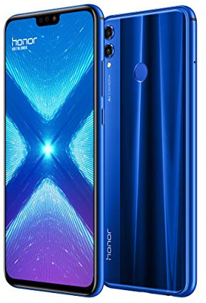 Honor 8X Smartphone (16,5 cm (6,5 Zoll) Display, 64 GB interner Speicher, Android 8.1) Blau, 51092XWQ