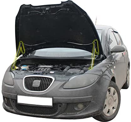 Motorhaubendämpfer kompatibel mit Seat Altea 2004-2015, kompatibel mit Seat Toledo III 2004-2009 Vordermotorhaube Modify Gasdruckfeder Unterstützung Stoßdämpfer 2 Stück