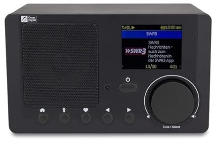 LvSenLin WiFi Internet Radio WR210N Radio Digital portátil con batería Recargable, Receptor Bluetooth