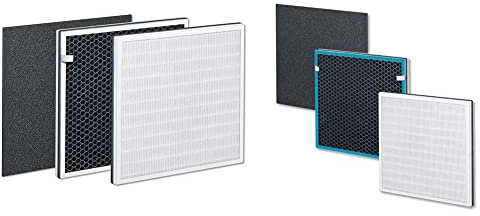 Beurer LR 310/LR 300 Filter Nachkaufset, dreischichtiges Filtersystem, HEPA-Filter H13, Aktivkohlefilter, Vorfilter & LR 210/LR 200 Filter Nachkaufset, dreischichtiges Filtersystem, HEPA-Filter H13