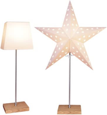 Weihnachtsstern beleuchtet stehend | Fensterstern mit Beleuchtung | Weihnachtsdeko Fenster Beleuchtet | Standleuchte Stern Weihnachten | Weihnachtsdeko Innen | Papierstern beleuchtet | Weihnachtslampe