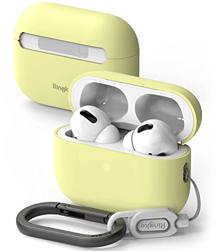Ringke Silicone Case Kompatibel mit AirPods Pro 2 Hülle Weiches Leicht Silikon Schutzhülle für AirPods Pro 2. Generation - Mellow Yellow