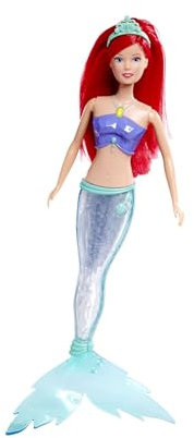Simba - Steffi Love Sparkle Mermaid, 105733656, +3 anni, pinna caudale luminosa, capelli rossi, coda scintillante