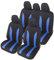 Auto Accessori Lupex - Copri sedili Auto Universali LS09 | Colore Blu | Set Anteriori e Posteriori | Poliestere | No Suv