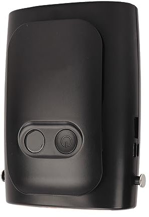 Qcwwy Handlicher Clip-Ventilator, 3-Fach Verstellbarer Taillenventilator, Hohe Windkraft, Integrierter Wiederaufladbarer Akku Zum Angeln (Schwarz)