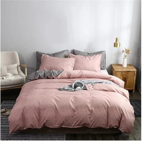 SteFik Bettwäsche-Sets, komplette Twin-Sets, wendbares Design, Bettwäsche-Sets, Einzelbett, Doppelbett, Bettbezug-Sets, Alle Jahreszeiten